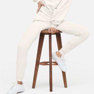 Organic Fleece Front Seam Jogger - Color Bone - never worn